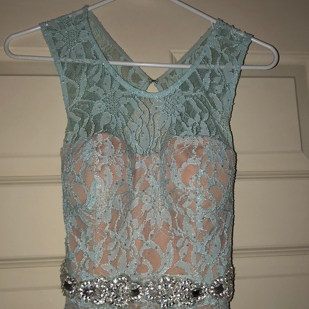 Sparkly sky blue evening gown!!